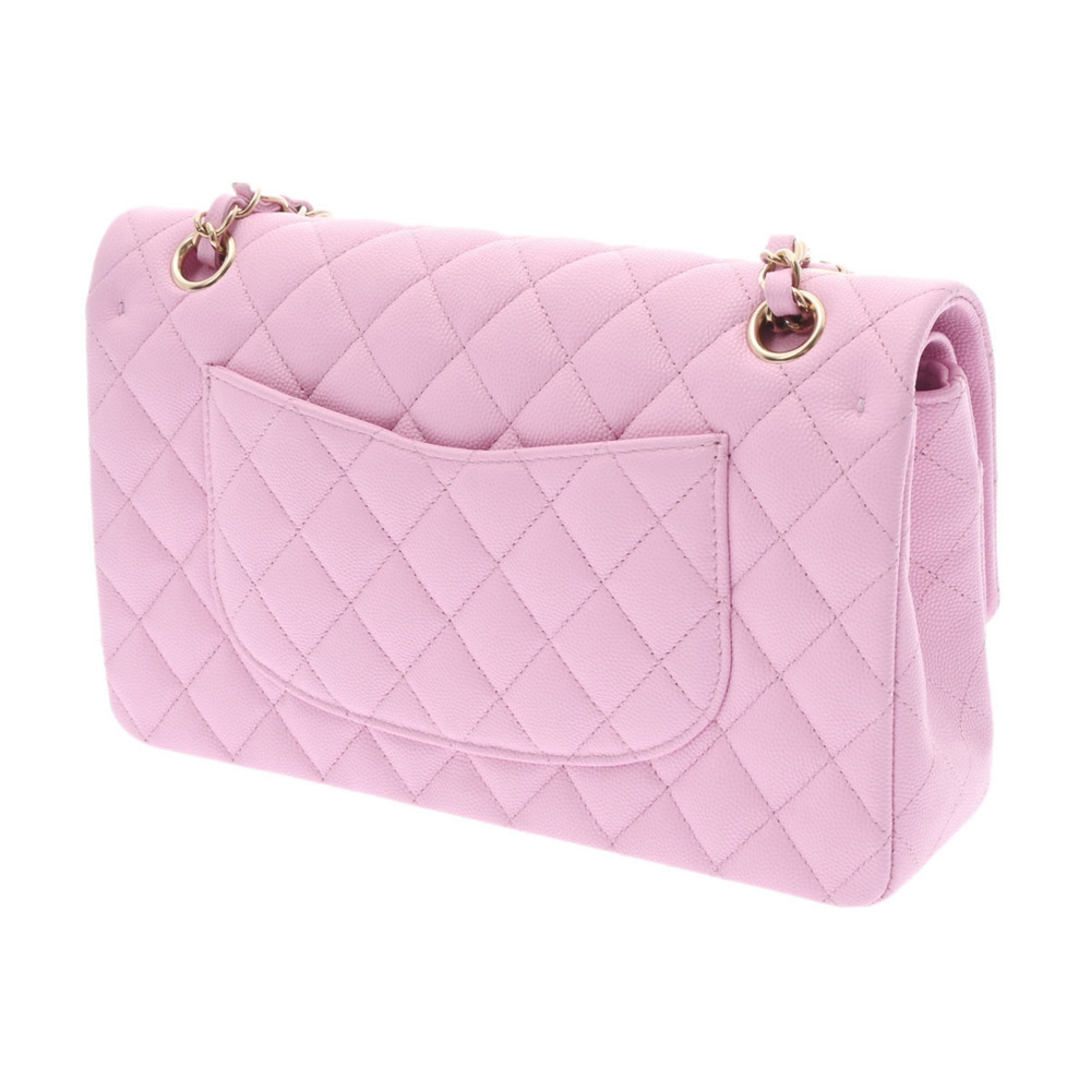 CHANEL Chanel matelasse W flap chain shoulder 25 pink ladies caviar skin bag - Picture 2 of 12